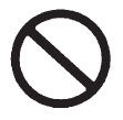 A circle with a slash through it is a safety symbol which means Do Not, Do