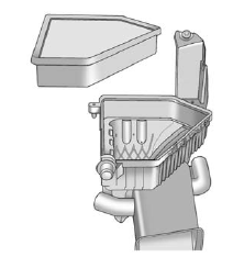 8. Remove the air cleaner filter