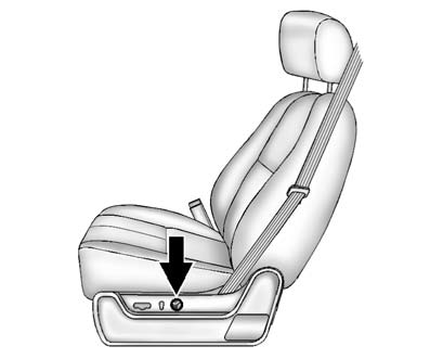 To adjust the lumbar support: