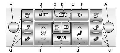 Climate Control with Cooled and Heated Seats shown