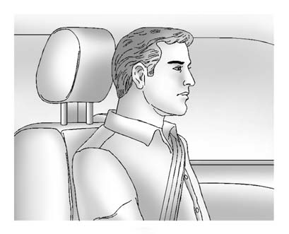 Adjust the head restraint so that the top of the restraint is at the same height
