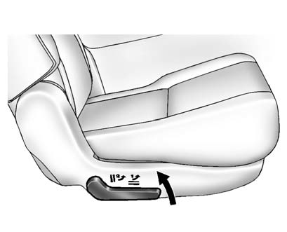 1. Lift the lever on the outboard side of the seat.