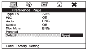 Settings for Parental Control