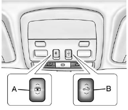 The driver side switch (A) operates