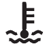 The engine coolant temperature