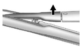 4. Lift up the wiper blade