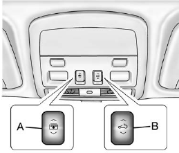 The driver side switch (A) operates